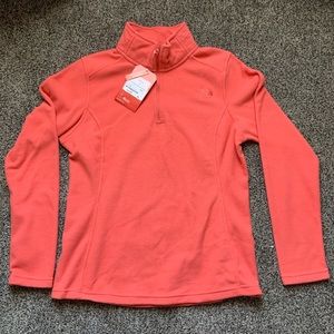 Coral North Face 1/4 Zip
